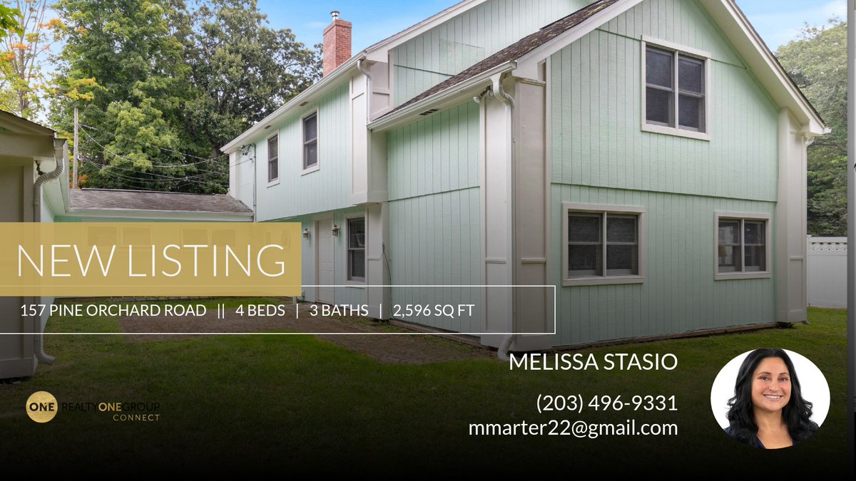 rogconnect's tweet image. 📍 New Listing 📍 Take a look at this fantastic new property that just hit the market located at 157 Pine Orchard Road in Branford. Reach out here or at (203) 496-9331 for more information

Realty ONE Group Connect
A Modern, Lifest... homeforsale.at/157_PINE_ORCHA…