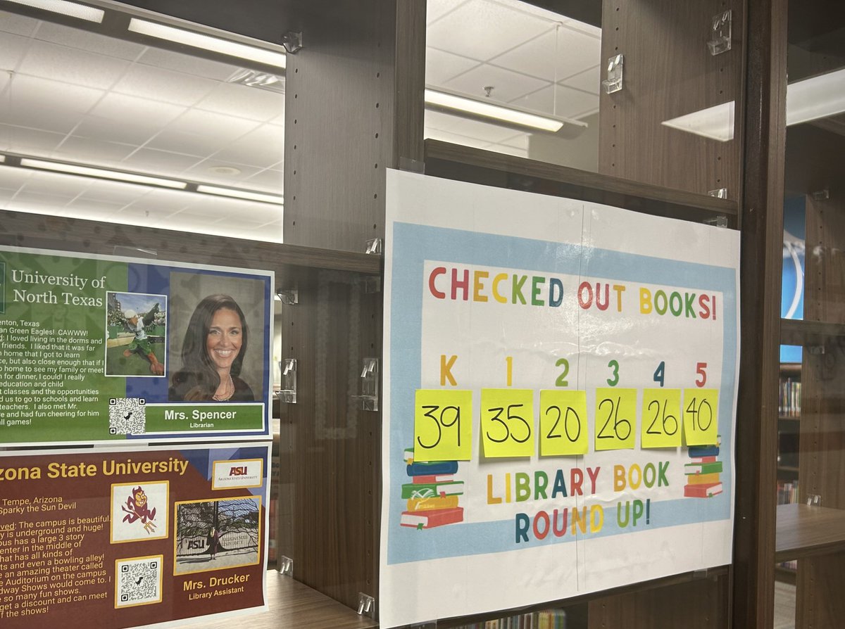 Tanya Spencer (@tanyaspencer710) on Twitter photo Library Round Up! The final countdown for Library books is on! Which grade level will get to ZERO first?!? <a href="/hugheselem/">Hughes Elementary School</a> <a href="/PISD_Libraries/">Prosper ISD Library Services</a> Library Round Up! The final countdown for Library books is on! Which grade level will get to ZERO first?!? <a href="/hugheselem/">Hughes Elementary School</a> <a href="/PISD_Libraries/">Prosper ISD Library Services</a>