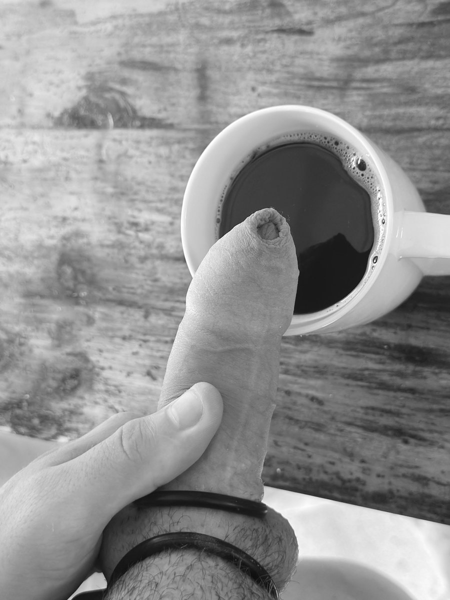 Do you take milk with your coffee? 💦 #cock #uncutcock #foreskin #gaycock #gaydick