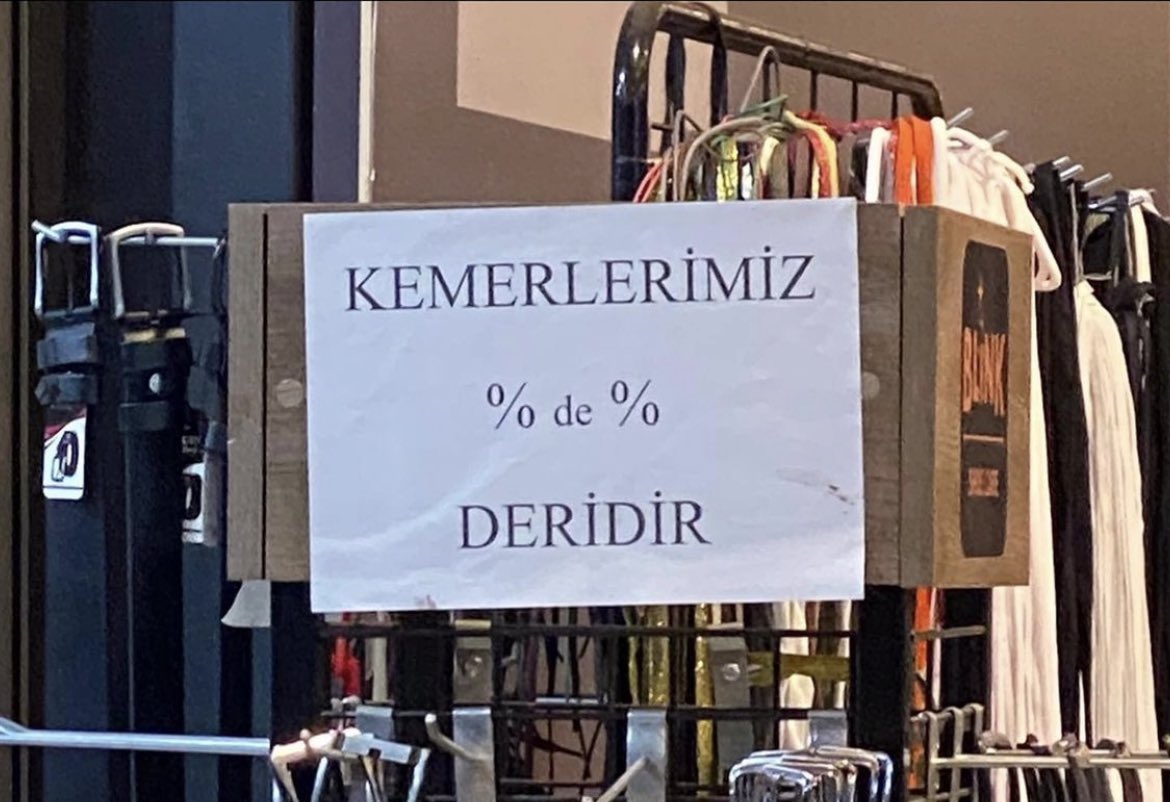 Kemerlerimiz % % ridir olması gerekmiyor mu