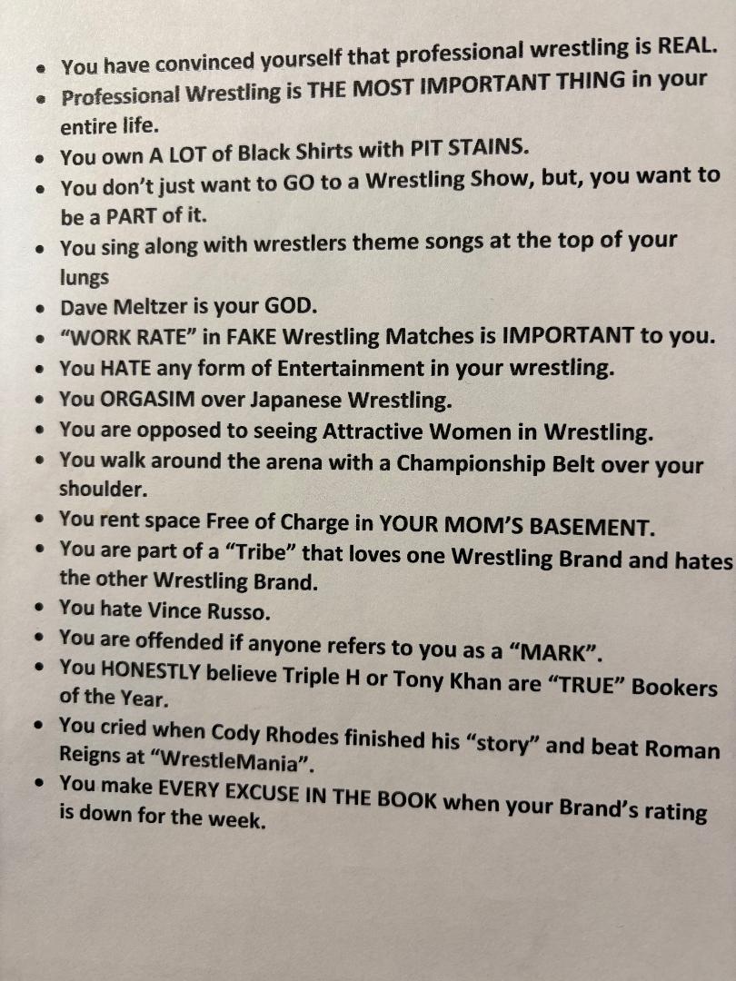 THEVinceRusso's tweet image. YOU are a MARK if: