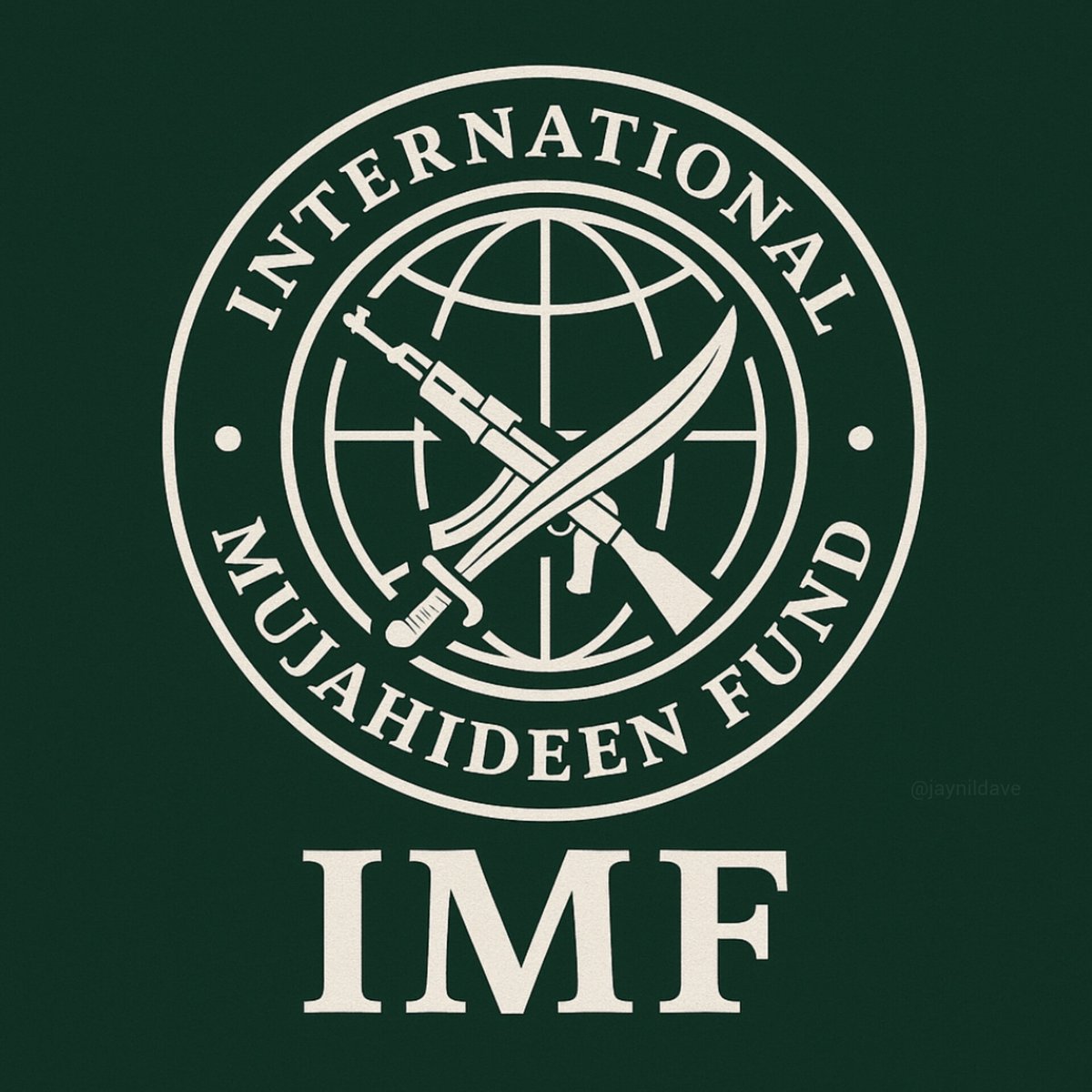 jaynildave's tweet image. Real logo of IMF #StopFundingTerrorism