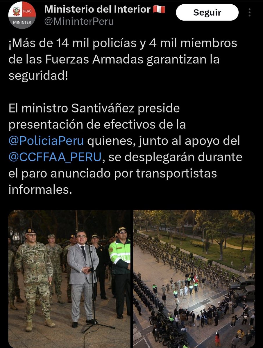 1000 policías para Pataz
14000 policías para una manifestación en Av. Abancay 
Si Pataz empieza a protestar la dictadura de Keiko-Boluarte enviaría miles de policías
🇵🇪Levántate Pataz
#ParoNacional #14DeMayo