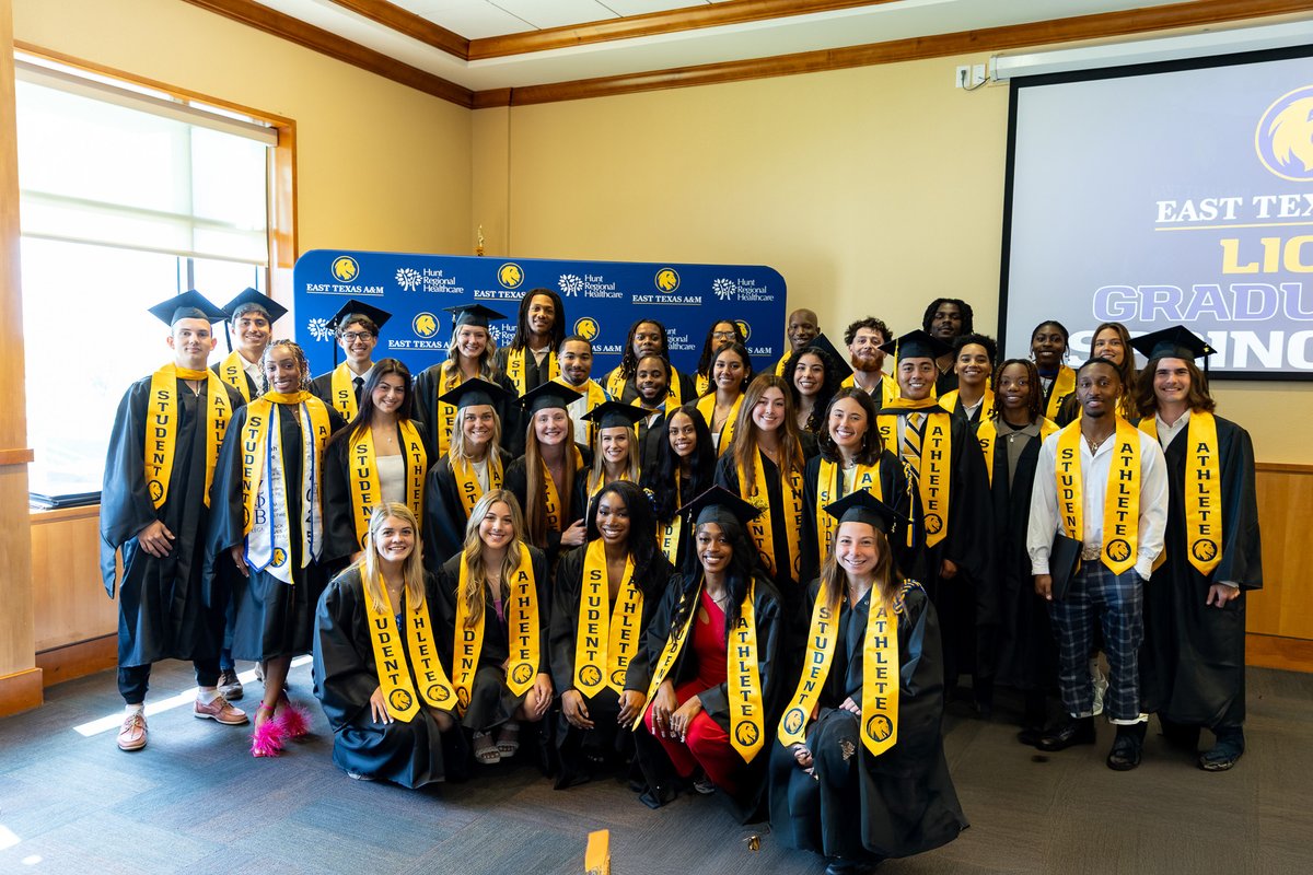 East Texas A&M Lion Athletics (@lion_athletics) on Twitter photo Congratulations to the 6⃣5⃣ <a href="/etamuniversity/">East Texas A&M University 🦁</a> Student-Athletes that are participating in graduation ceremonies this weekend! #HailET Congratulations to the 6⃣5⃣ <a href="/etamuniversity/">East Texas A&M University 🦁</a> Student-Athletes that are participating in graduation ceremonies this weekend! #HailET
