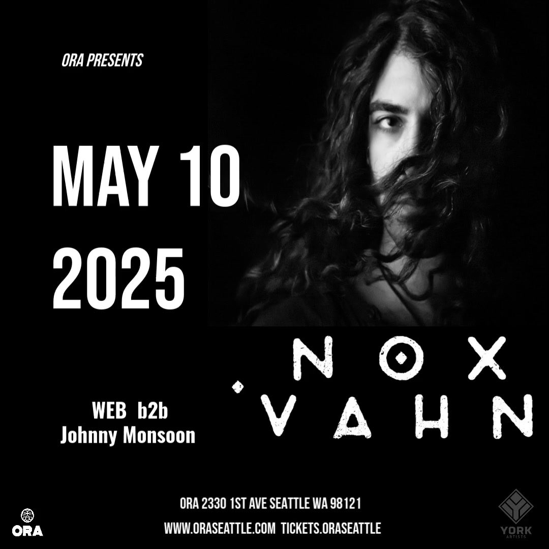 Seattle. Saturday. Who’s with me? ✊

<a href="/oraseattle/">Oraseattle</a> 11:30pm-close

Tix: tickets.oraseattle.com/e/nox-vahn-at-…