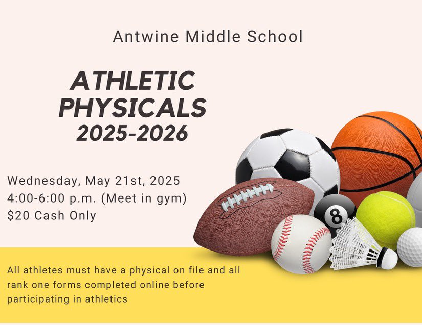 Hurshel Antwine PE Dept. (@physicaled_ha) on Twitter photo ‼️ Get your physicals done for next school year‼️Everyone is welcome, doesn’t matter what school you’ll be going to. #TeamSISD #AllIn <a href="/HAntwine_MS/">Patricia Pedroza</a> <a href="/MChavez_AMS/">Monica Chavez</a> <a href="/iGalindo_AMS/">Mr. Galindo</a> ‼️ Get your physicals done for next school year‼️Everyone is welcome, doesn’t matter what school you’ll be going to. #TeamSISD #AllIn <a href="/HAntwine_MS/">Patricia Pedroza</a> <a href="/MChavez_AMS/">Monica Chavez</a> <a href="/iGalindo_AMS/">Mr. Galindo</a>