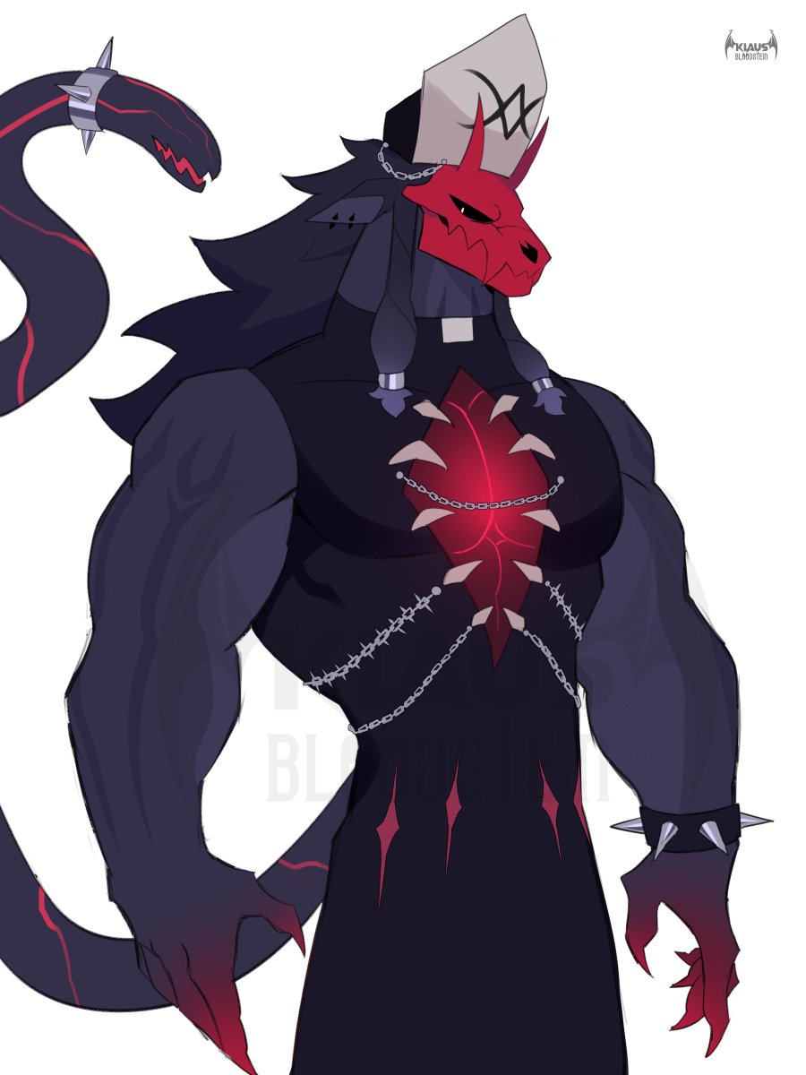 A design I dreamed about last night, He's a papa and his name is Warlock