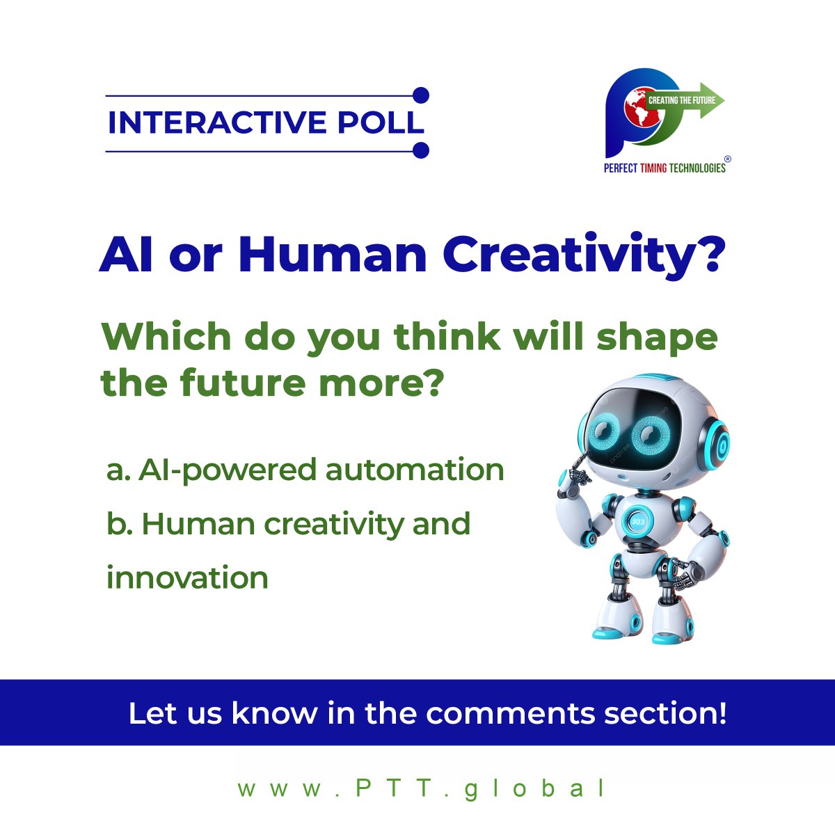 pttglobal's tweet image. The best tech doesn’t just work. It shows up exactly when you need it.
#PerfectTimingTechnologies #RightOnTime #SmartTechSolutions
