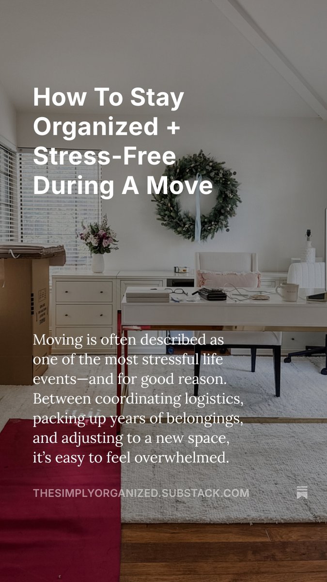 SimplyOrganize1's tweet photo. How To Stay Organized + Stress-Free During A Move 

https://t.co/02kr5mfSRw https://t.co/wbqZZqZnmH