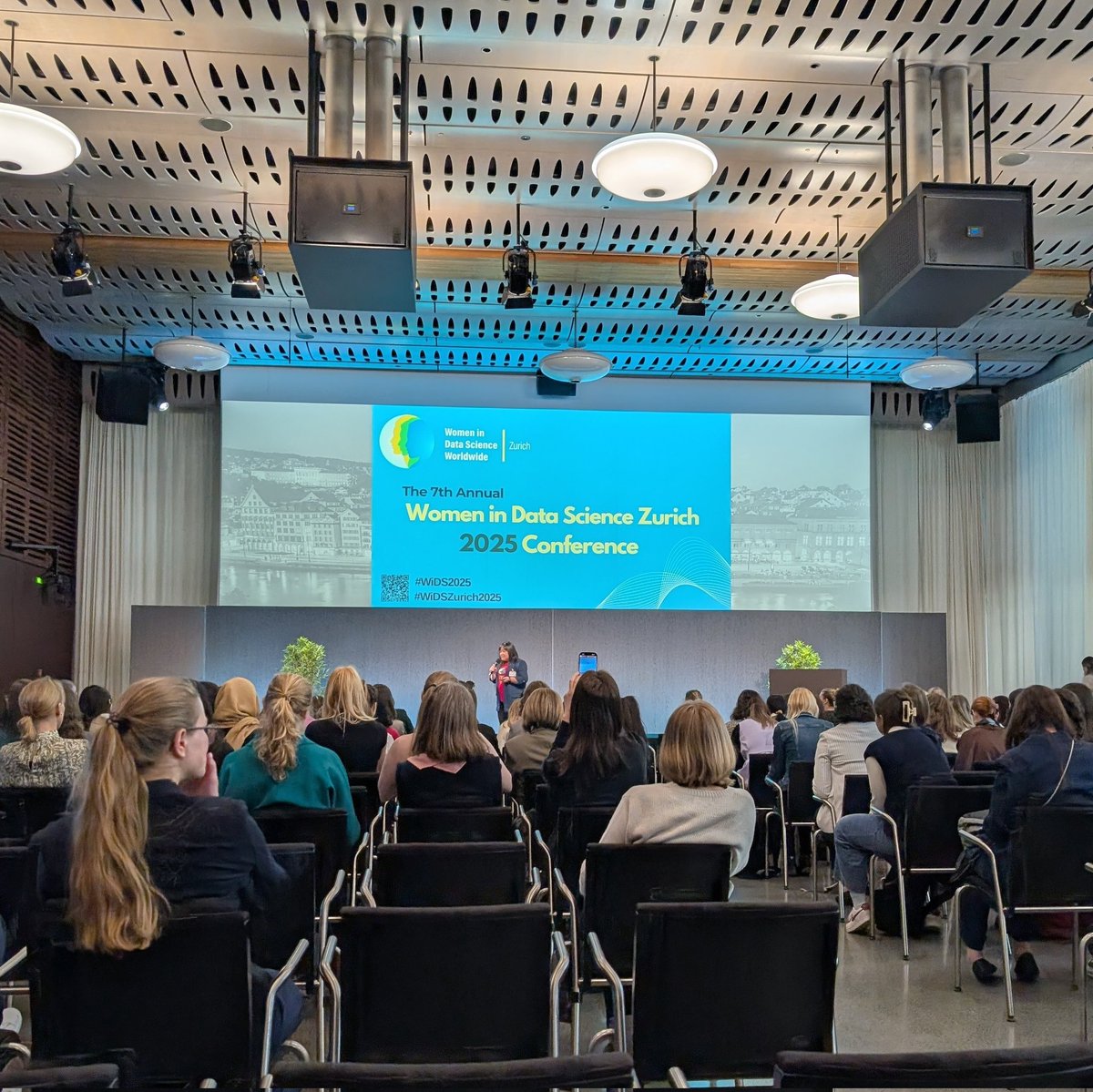 toniwuest's tweet image. Had a fantastic time at the Women in Data Science (WiDS) Zurich conference today! I had the chance to present my work on Bongard Problems and connect with many inspiring women in data science. Grateful for the insightful talks and engaging conversations! ✨ #WiDS2025 #WomenInTech