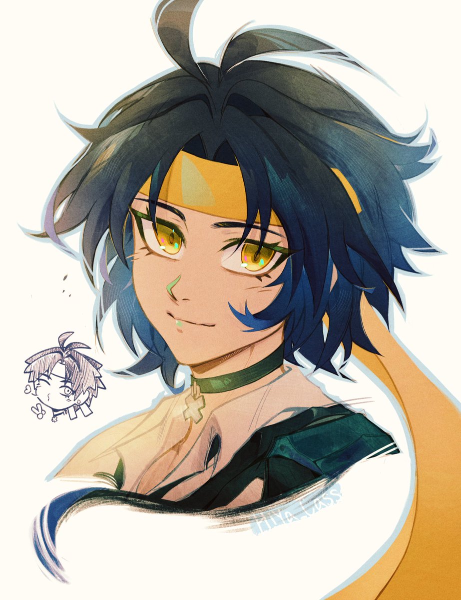 「He gets fluffier every time I draw him 」|cass ✨のイラスト