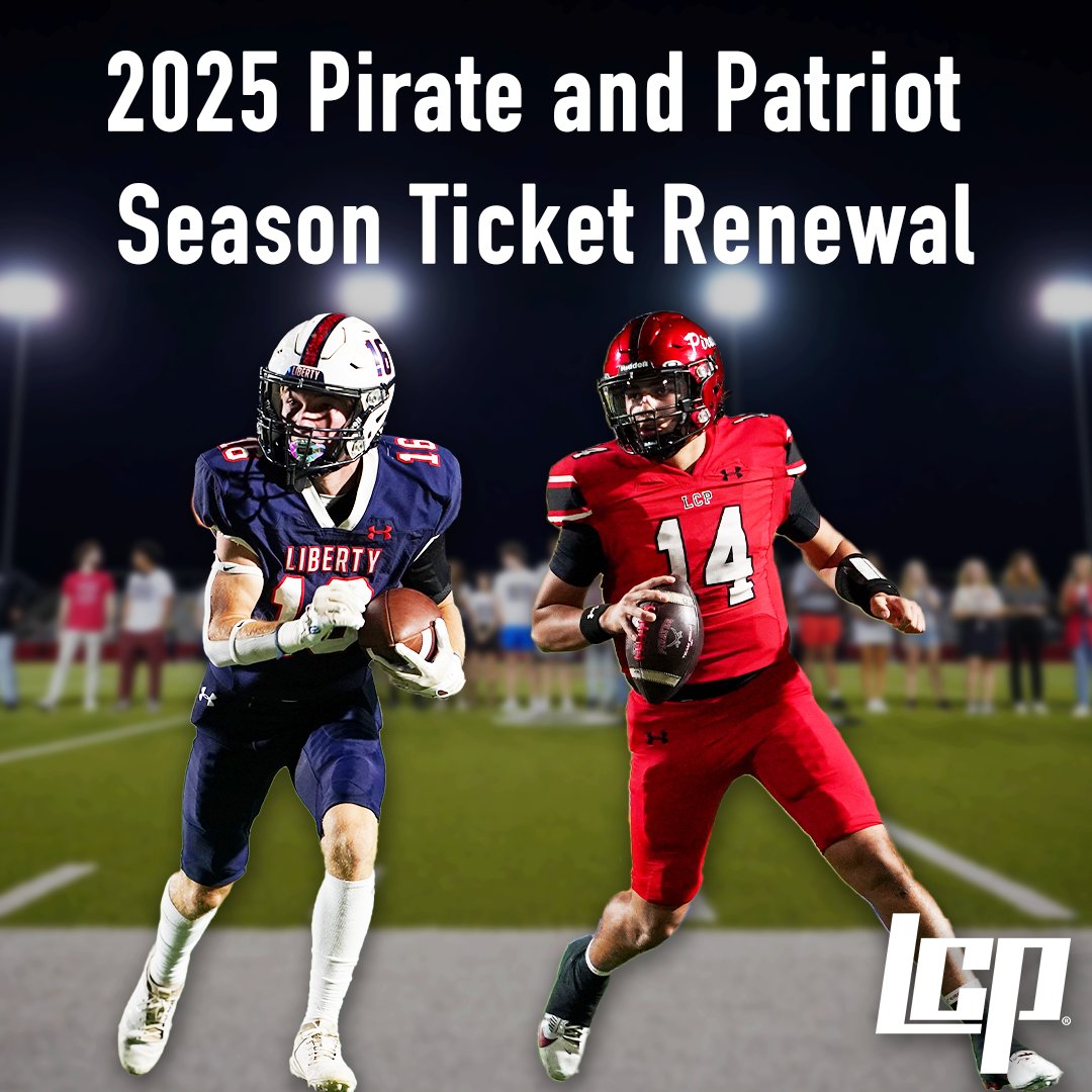🚨2025 Season Ticket Renewal Information🚨
Season ticket holders can renew starting Mon, May 12, 2024 at 8:00 AM through Mon, June 2 at 4:59 PM. Passes: Pirate $50 (5 games), Patriot $60 (6 games). Existing season ticket holders have until June 2nd to renew, at that time seats