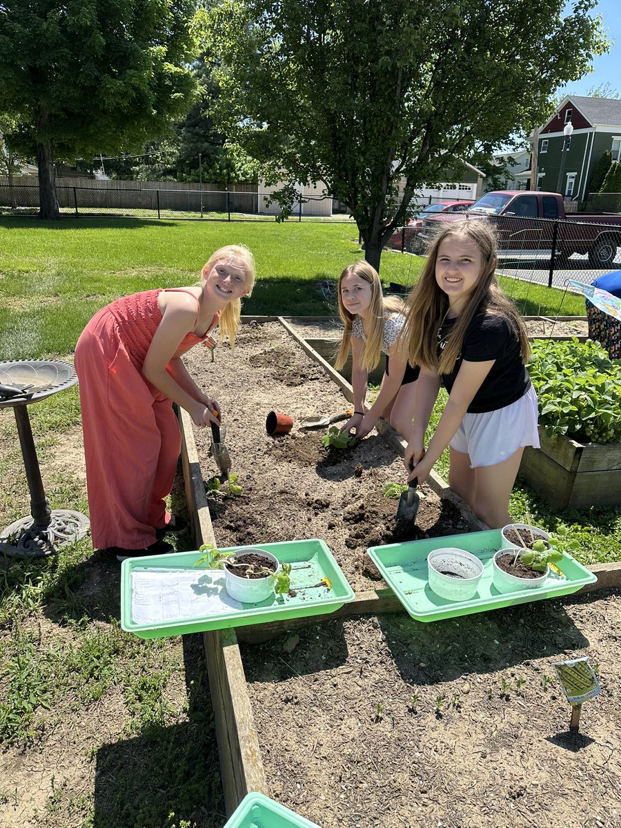 Beautiful day for planting with our Garden Club! We even had opportunities to take plants home today spreading the joy of gardening beyond the garden!