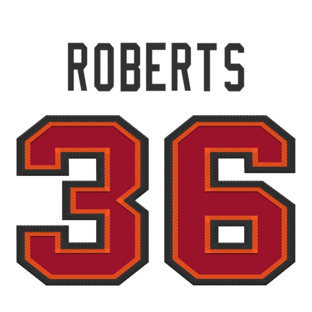 NFL Jersey Numbers (@nfl_jersey_num) on Twitter photo Tampa Bay Buccaneers DB J.J. Roberts (<a href="/LockdownJ_/">JJ Roberts</a>) is wearing number 36. Last assigned to Ryan Neal. #WeAreTheKrewe Tampa Bay Buccaneers DB J.J. Roberts (<a href="/LockdownJ_/">JJ Roberts</a>) is wearing number 36. Last assigned to Ryan Neal. #WeAreTheKrewe