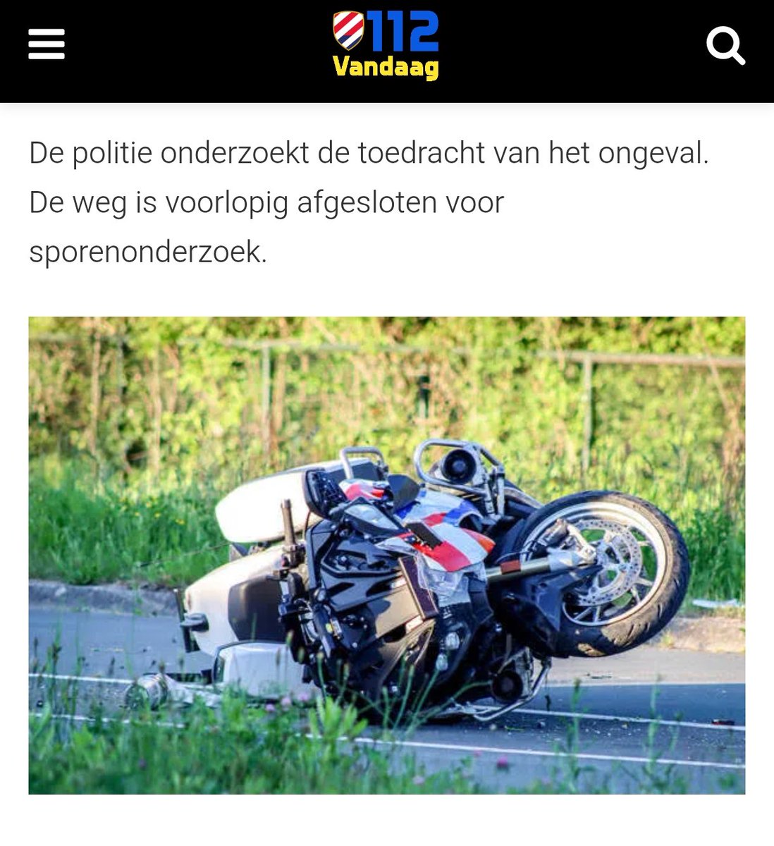 Ernstig ongeval met motoragent in Geldrop