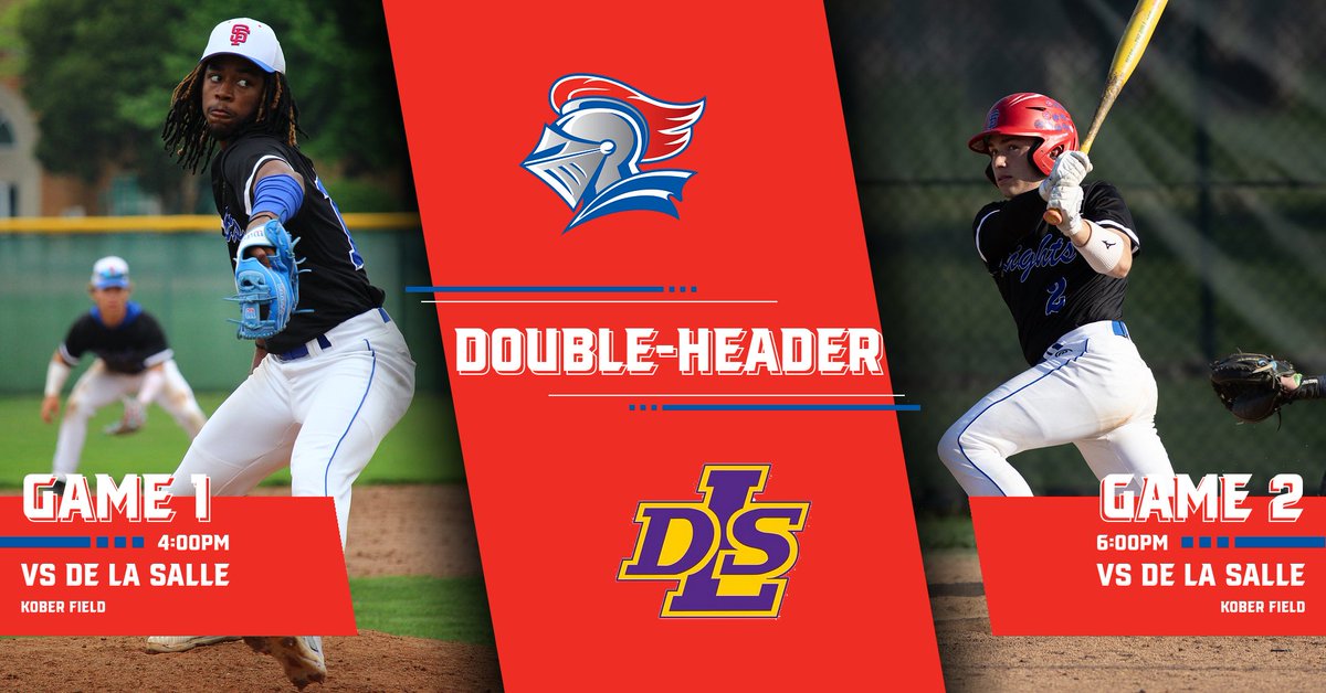 ‼️ GAMEDAY ‼️
Varsity Baseball ⚾️

Senior Night
🆚 De La Salle
🕕 4 &amp; 6pm
📍 Kober Field

#GoKnights