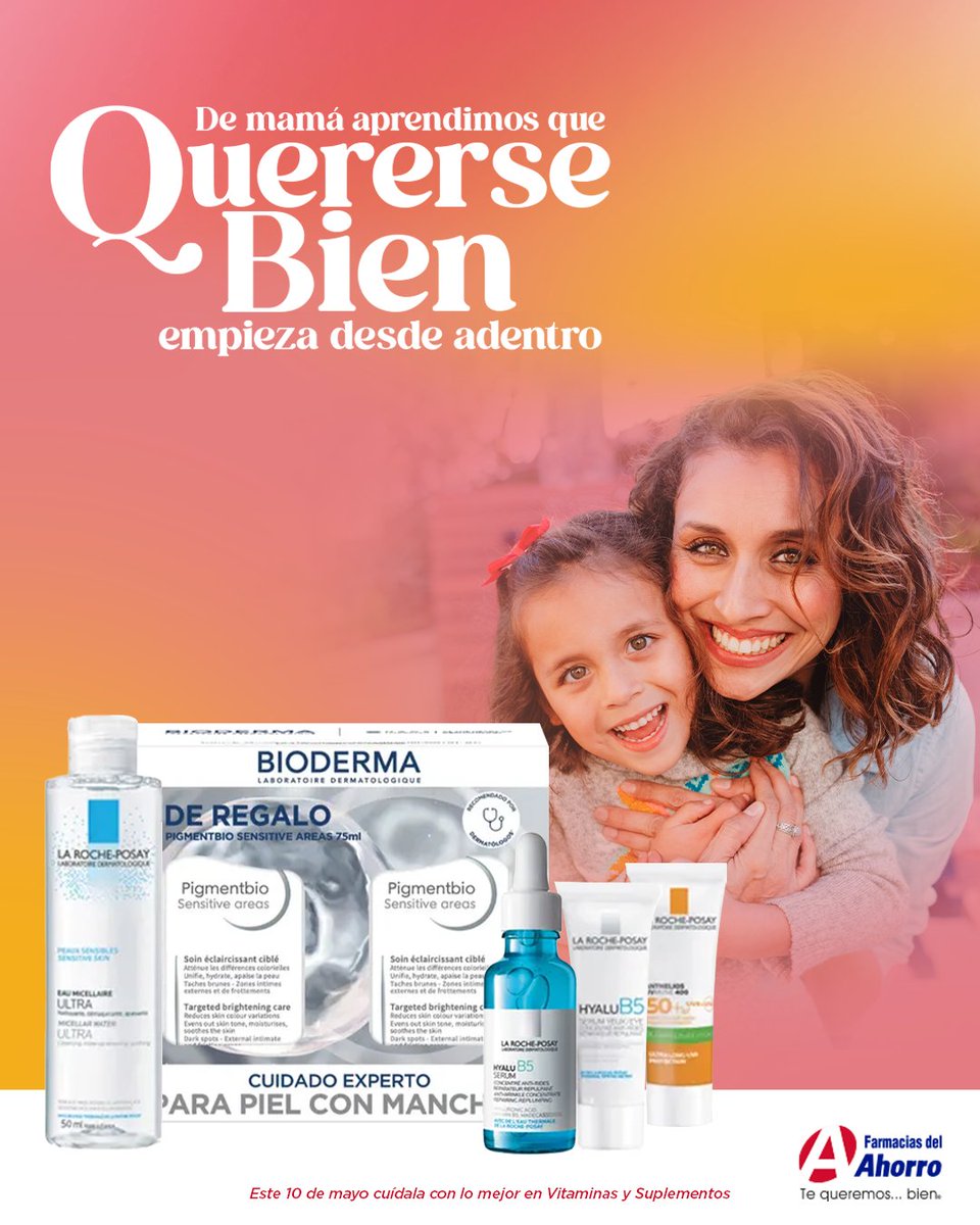 Amor es igual a cuidado 🥰❤️ Celebra este #DíadelasMadres apapachando a mamá con la rutina de skincare perfecta 💆‍♀️💐 #TeQueremosBien