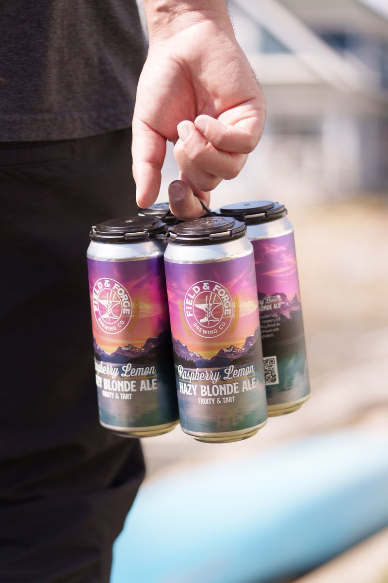 Your favourite fruity refreshment, Raspberry and lemons in a Hazy Blonde Ale meticulously brewed with all natural ingredients.

Available in four packs at your local liquor store and the Field &amp; Forge Gastro Pub.

#fieldandforge #fieldandforgebrewing