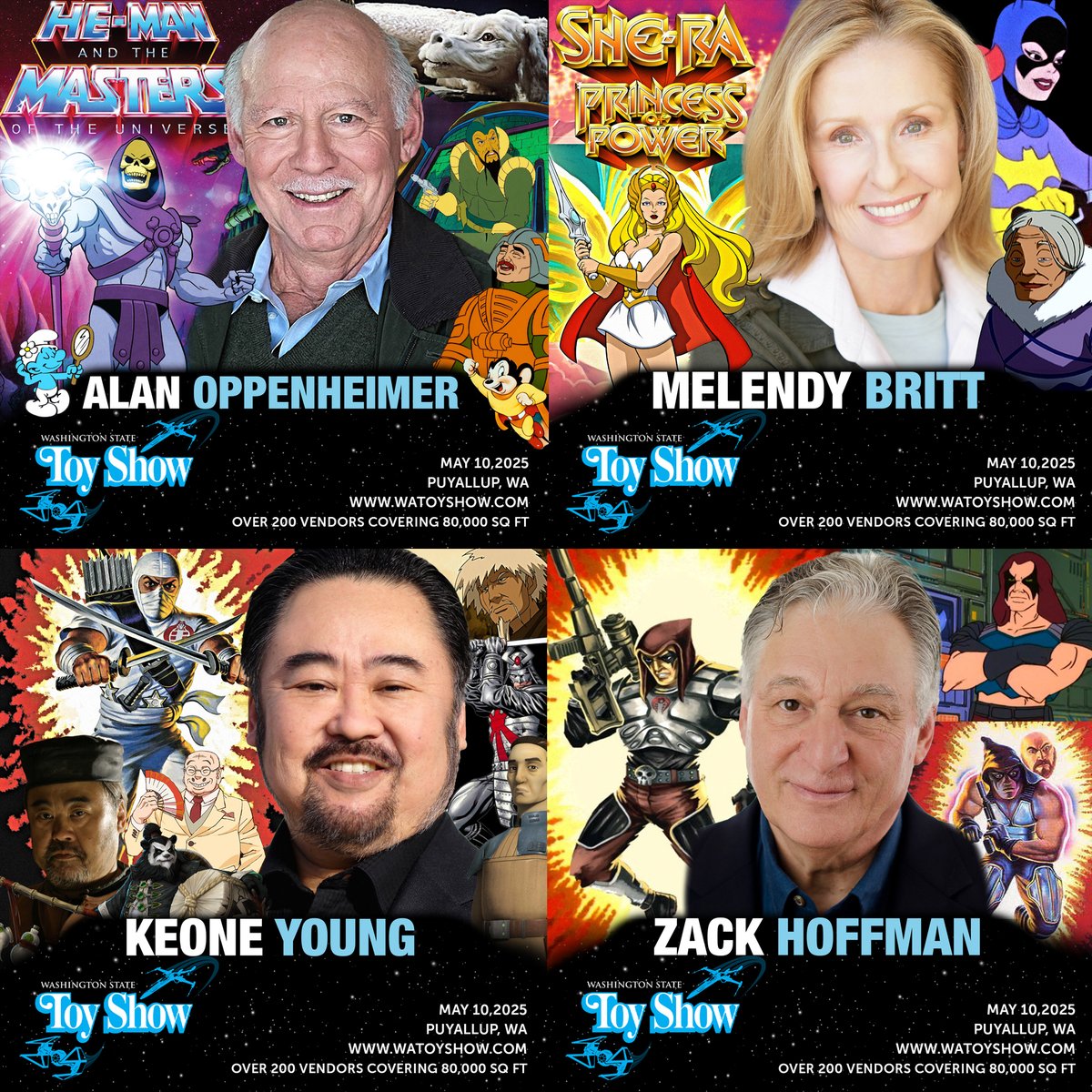 The largest Toy Show in the PNW is happening on Saturday, May 10th with 4 special guests. The Washington State Toy Show will open at 9 a.m. for Early Access entry $10 and 10 a.m. for General Admission Tickets $5. Kids 12 and under are free with an adult. watoyshow.com