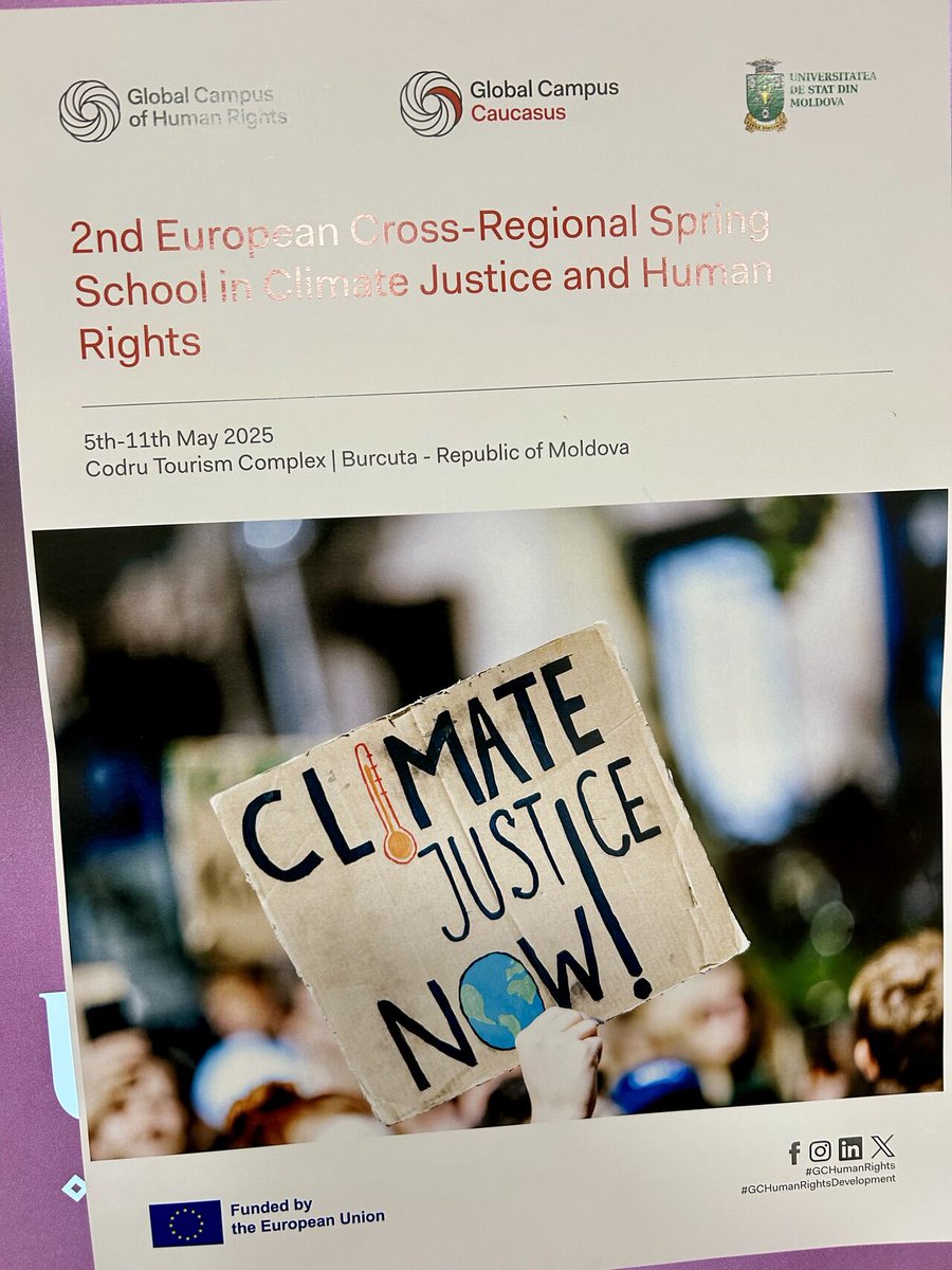Honored to return to #Moldova this May 2025 for the 2nd Cross-Regional School in #Climate #Justice &amp; #Human #Rights! 

Grateful to serve again as Key Thematic Expert empowering the next generation of changemakers

#ClimateJustice #HumanRightsEducation #ClimateEducation #ZAconsult