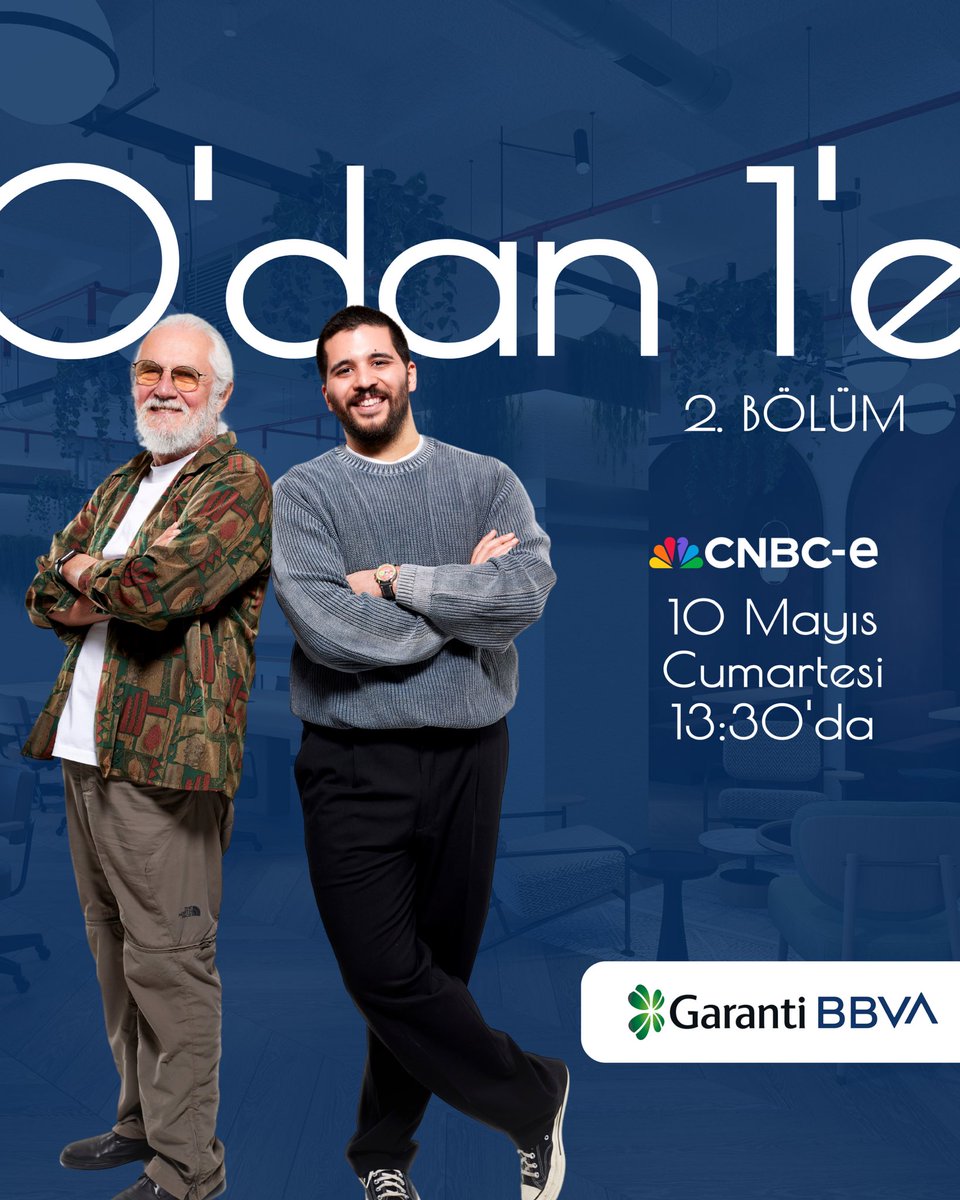 0’dan 1’e ikinci bölümünde konuklarımız <a href="/apolloiot/">Apollo IoT</a> <a href="/Tamamliyo/">tamamlıyo</a> ve <a href="/ingosaai/">ingosa.ai</a> kurucu ortakları <a href="/ezgihasvatan/">Ezgi Eylül HASVATAN GAVAS</a> <a href="/metinonguc/">Metin Öngüç</a> ve Gökçe Duman - 10 Mayıs Cumartesi 13:30’da <a href="/cnbceofficial/">CNBC-e</a> ekranlarında 👀📺
