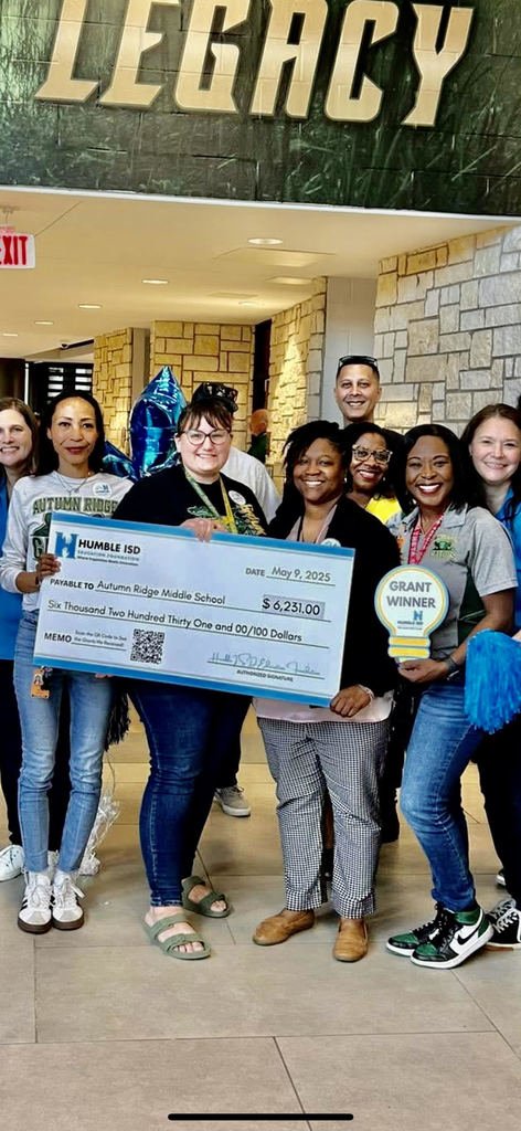 Autumn Ridge Middle School (@humbleisd_arms) on Twitter photo ๐ Congratulations to our amazing ARMS grant winners: Mrs. Badrock, Ms. Irvin-Smith & Mrs. Semrow! ๐
We canโt wait to see the incredible things theyโll do for our kids with their grants! ๐ก
<a href="/Badrock_ARMS/">Takara Badrock, M.Ed</a> <a href="/brownlq/">Historytechie</a> @Humbleisd <a href="/HumbleISD/">Humble ISD</a>_FDN ๐ Congratulations to our amazing ARMS grant winners: Mrs. Badrock, Ms. Irvin-Smith & Mrs. Semrow! ๐
We canโt wait to see the incredible things theyโll do for our kids with their grants! ๐ก
<a href="/Badrock_ARMS/">Takara Badrock, M.Ed</a> <a href="/brownlq/">Historytechie</a> @Humbleisd <a href="/HumbleISD/">Humble ISD</a>_FDN