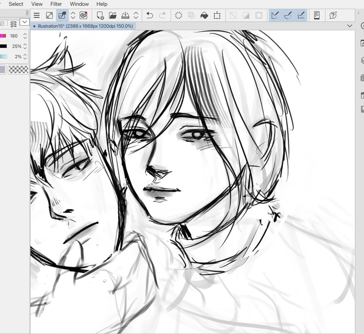 Messy #Wriorinde sketch ://