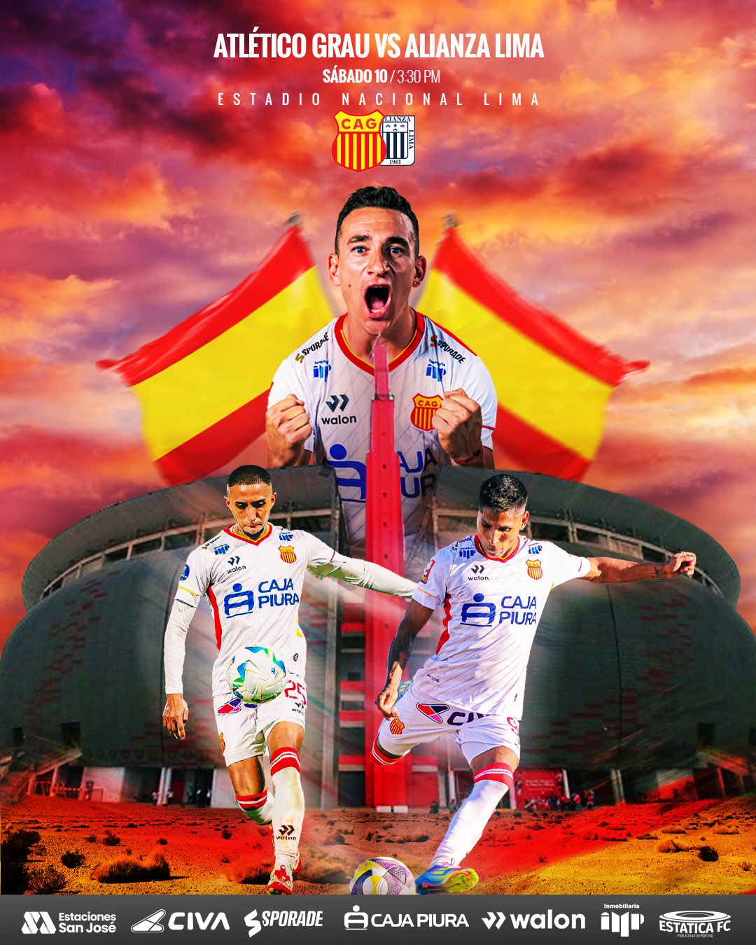 Atlético Grau vs. Alianza Lima por la fecha 12 del Torneo Apertura 2025.