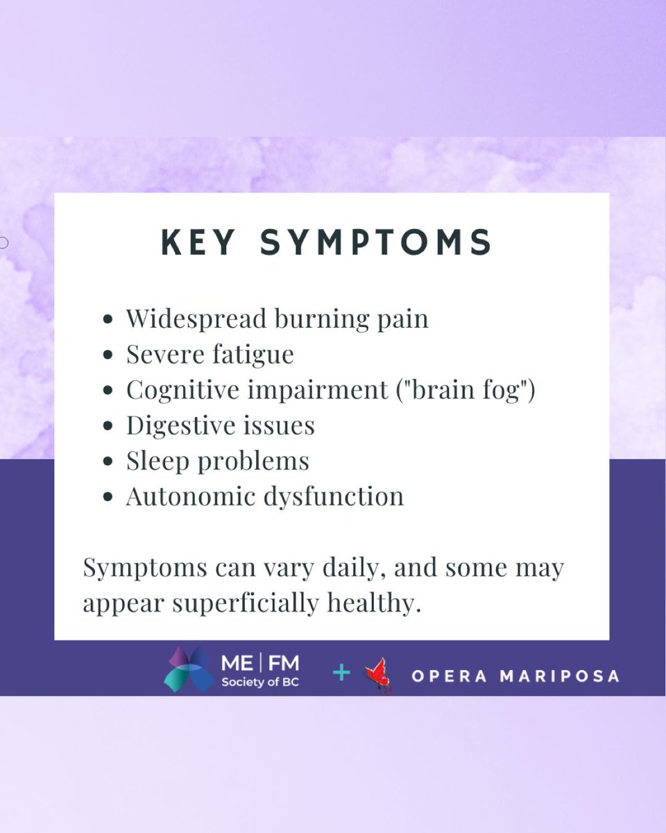 OperaMariposa's tweet image. Did you know? During #BAMonth2025 we&apos;re raising funds &amp;amp; awareness for #fibromyalgia &amp;amp; related illnesses. Fibro is a common but often-misunderstood condition that affects many people (including members of our own team &amp;amp; community). Learn more from @mefmbc: mefm.bc.ca/what-is-fm