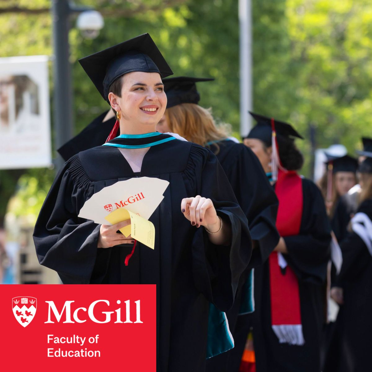 Faculty of Education Convocation – May 29th Spring 2025 Ceremony 

It’s Convocation Season and on Thursday, May 29 at 3:00 PM we’ll be seeing processions of regalia as we celebrate Education’s Class of 2025!

Learn more about the Spring Convocation: mcgill.ca/x/ifG