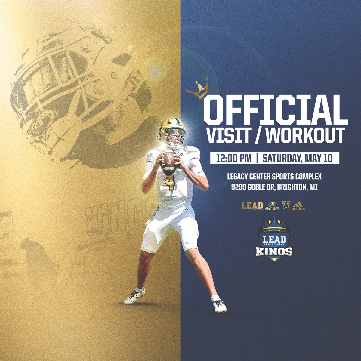 LAST WORKOUT/VISIT TOMORROW‼️
LEADPrepAcademy.com/recruit