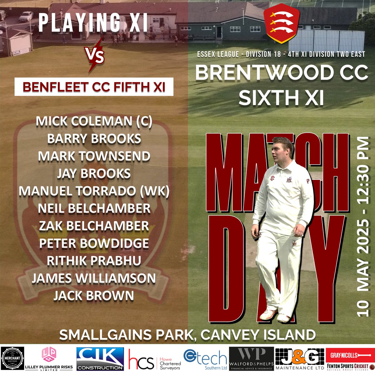 Teams for the first league games of the season - 10/05/2025 🏏🏏💪🏾💪🏾☀️☀️ (2/2)