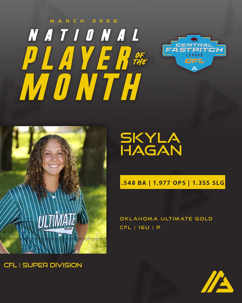 The Alliance Fastpitch (@thealliancefp) on Twitter photo Alliance National Players of the Month for March ๐ซ
Congratulations Azlynn from <a href="/TFLfastpitch/">Texas Fastpitch League</a>, Addison from <a href="/HFLfastpitch/">Heart of America Fastpitch League | HFL</a>, Contessa from <a href="/PCFLfastpitch/">Pacific Coast Fastpitch League | PCFL</a> and Skyla from <a href="/CFLfastpitch/">Central Fastpitch League</a>! Read more about our National Players of the Month here: bit.ly/3R8IEAU
Want to be Alliance National Players of the Month for March ๐ซ
Congratulations Azlynn from <a href="/TFLfastpitch/">Texas Fastpitch League</a>, Addison from <a href="/HFLfastpitch/">Heart of America Fastpitch League | HFL</a>, Contessa from <a href="/PCFLfastpitch/">Pacific Coast Fastpitch League | PCFL</a> and Skyla from <a href="/CFLfastpitch/">Central Fastpitch League</a>! Read more about our National Players of the Month here: bit.ly/3R8IEAU
Want to be