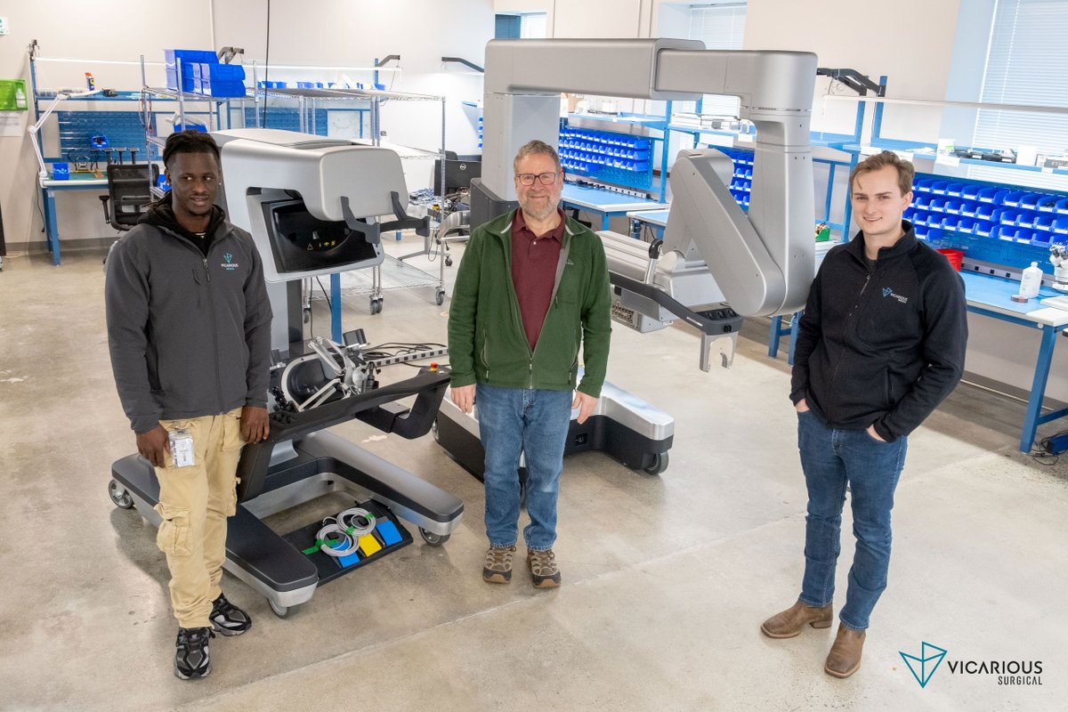 VicariousSurg's tweet image. Vicarious Surgical is thrilled to announce the successful completion of our first production-grade build of our patient cart and surgeon console. This achievement brings us closer to delivering a new generation of surgical robotics to operating rooms.
#SurgicalRobotics #Surgery