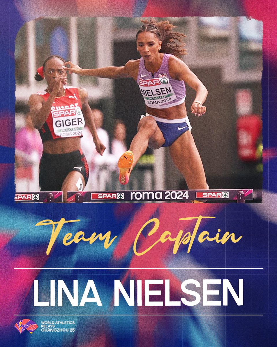Captain, reporting for duty 🫡

<a href="/LinaFJNielsen/">L I N A</a> will lead our team at the #WorldRelays this weekend ✨

Read more: bit.ly/42QdZ23