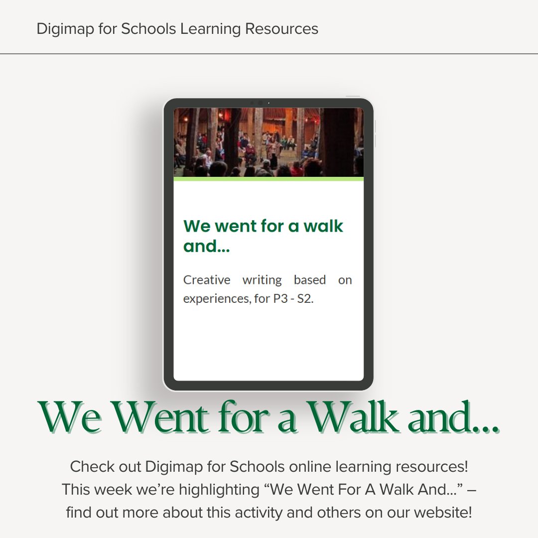 🌻 Spring is here! Explore our interactive Digimap for Schools activity guides! 🌍 First up: 'We Went For A Walk And...'. Students map a route around school, documenting finds to inspire short fiction! 📚 Visit our website for details! #DigimapForSchools