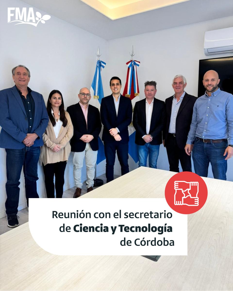🤝 Reunión con el Dr. Gerardo García Oro, nuevo Secretario de Ciencia y Tecnología de la Provincia de Córdoba. Desde FMA y CAM compartimos una presentación integral del sector manisero: su impacto económico, su liderazgo exportador y su rol en la agroindustria cordobesa.