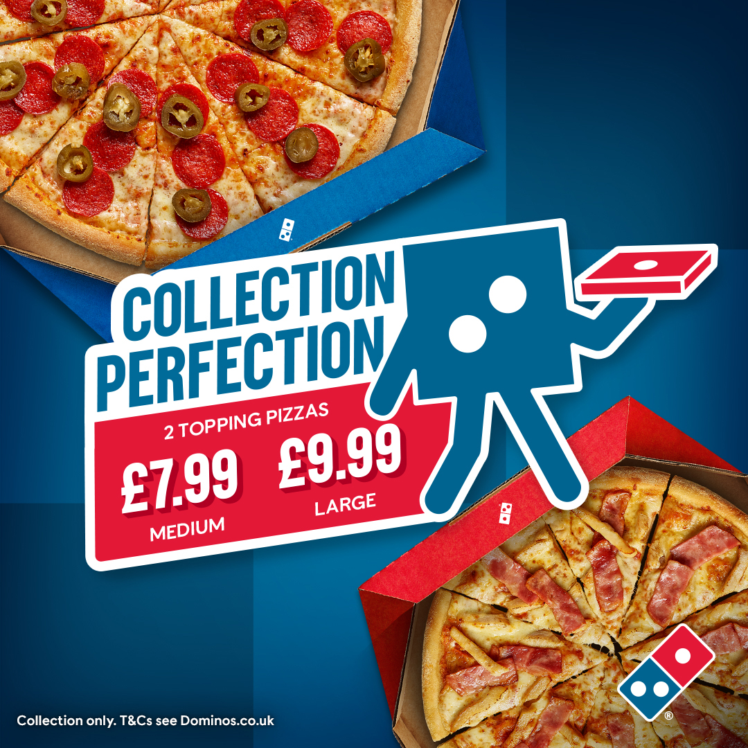Great Pizza 🍕 Great Deals! 😋

Collect a Medium 2-Topping Pizza for just £7.99 or a Large 2-Topping Pizza for just £9.99 at your local store!

#ad @dominos_uk