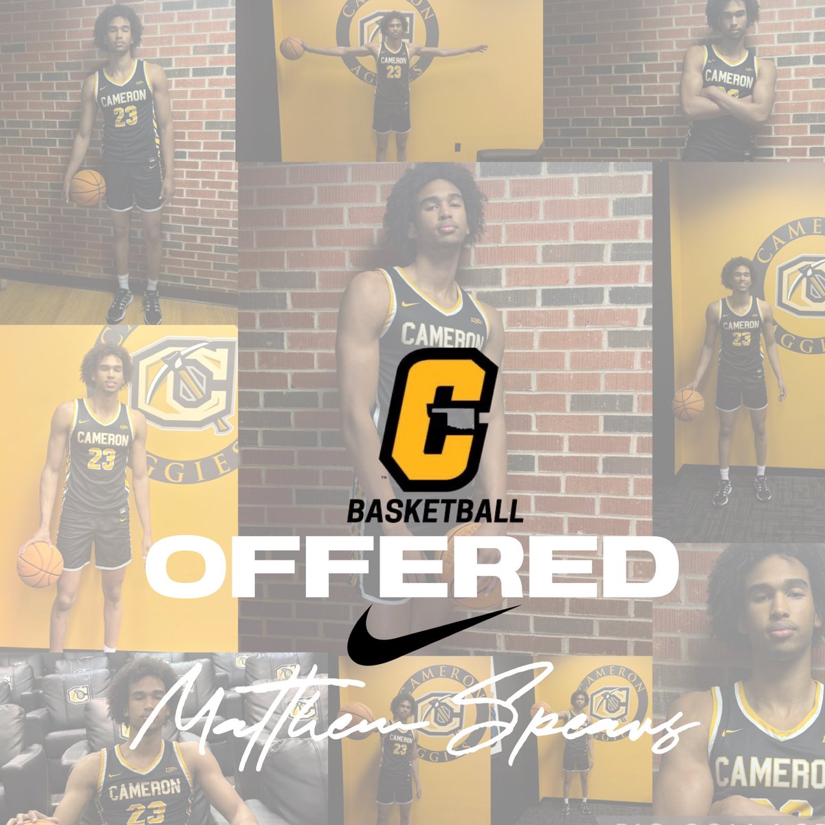 Greatly excited and blessed to receive an offer from Cameron University! Thank you to the Coach’s and staff. #offerd #college #baaketball #recruited