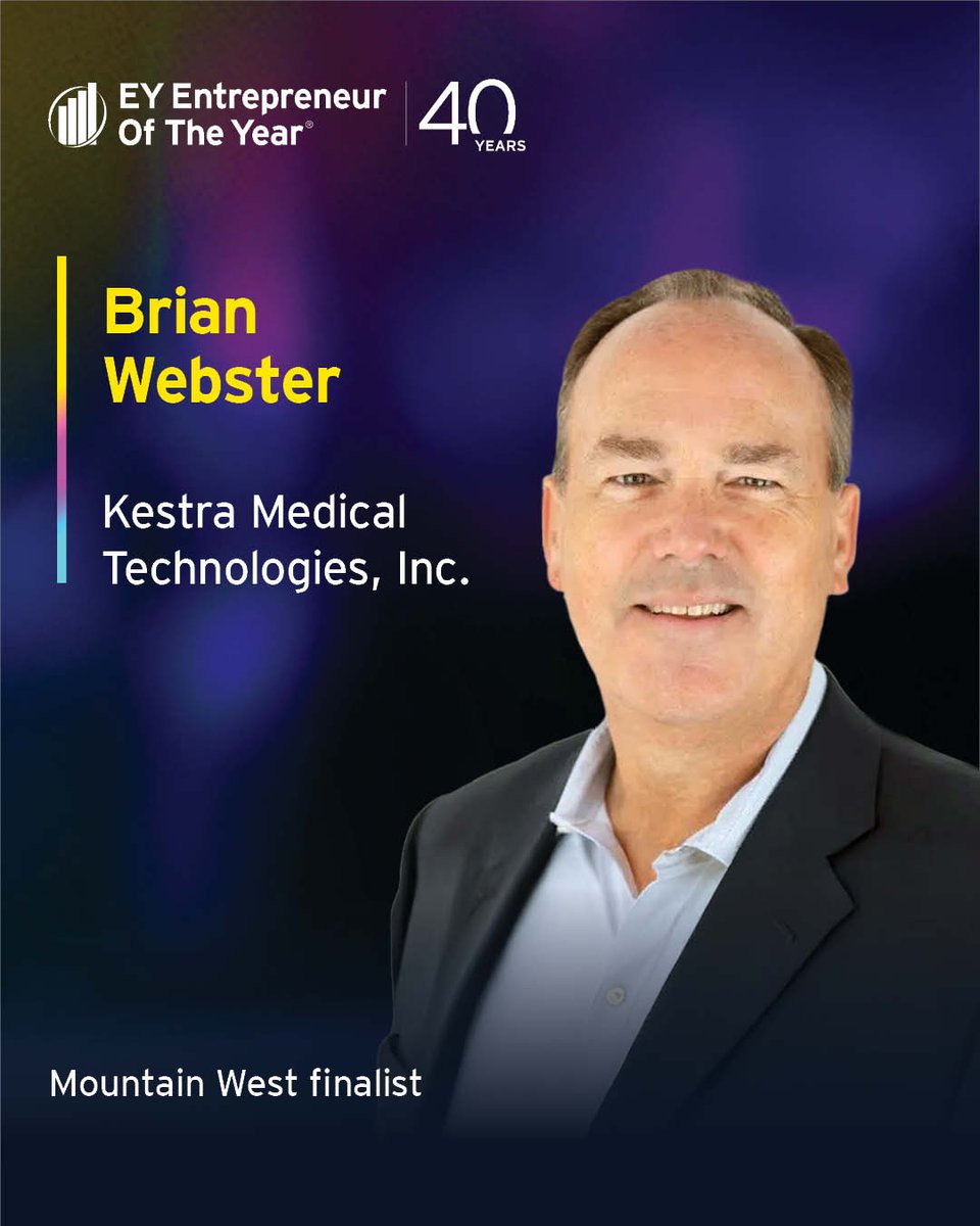 KestraMedical's tweet image. Proud to see our CEO, Brian Webster, named a finalist in the Entrepreneur Of The Year® 2025 Mountain West program—recognizing his leadership in advancing inclusive cardiac care & building a diverse, patient-focused company.
Learn more: ey.com/us/eoymountain…
#EOYUS #EOYMTNWEST