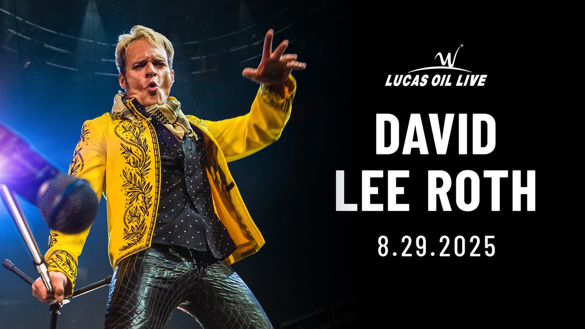 WinStar World Casino and Resort (@winstarworld) on Twitter photo GET TICKETS: It's finally time to secure your tickets to see <a href="/DavidLeeRoth/">David Lee Roth</a> at #LucasOilLive on Aug 29!
🎟️ bit.ly/4390TMr GET TICKETS: It's finally time to secure your tickets to see <a href="/DavidLeeRoth/">David Lee Roth</a> at #LucasOilLive on Aug 29!
🎟️ bit.ly/4390TMr
