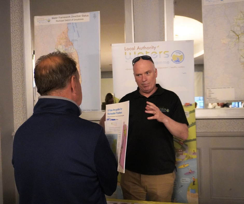 WatersProgramme's tweet photo. 📸 A great meeting about water quality in Greystones Municipal District!

Thanks to all involved, especially LAWPRO's Donal O'Keeffe and Justin Ivory, and to Eoghan O'Brien (@Teagasc), Mark Desmond (@EUWatersofLIFE) for their contributions.

More events ▶️ https://t.co/Kc06IaO0KC https://t.co/ec3Npu9DNU