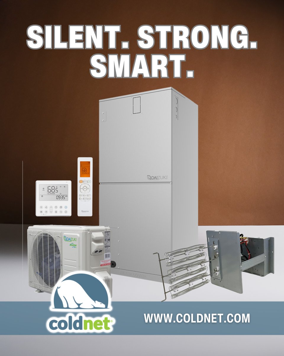 ColdNetOfficial's tweet image. You won't hear it. You'll simply feel the difference!
Our units are UL Listed, AHRI Approved, and backed by a limited warranty, ensuring maximum comfort.

#Coldnet #Daizuki #LightCommercial #AirConditioner #AHRI #HVAC