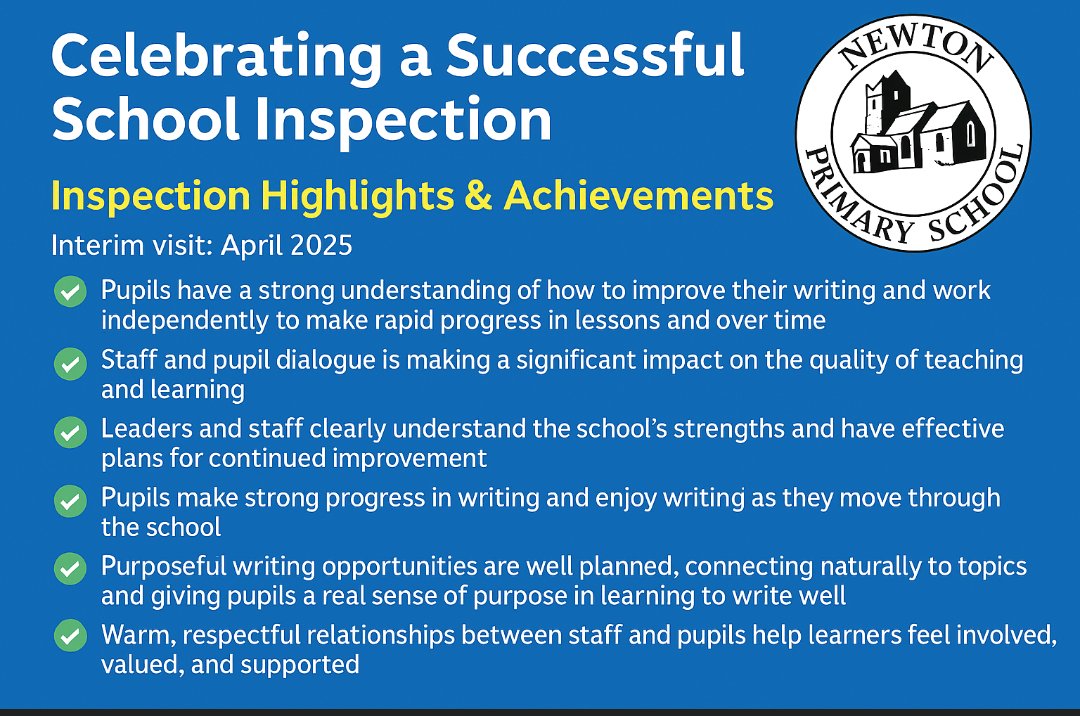 We are proud to share our recent interim inspection report. estyn.gov.wales/app/uploads/20…