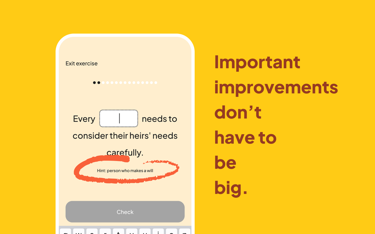 Woorapp's tweet photo. Today we added hints to writing gap-fill exercises. Your feedback made it visible that often it was hard to guess what word you are supposed to type in. Well, we still don't have examples of translations, but hints don't make it that hard anymore. Tell us more. https://t.co/SphsaI2odY