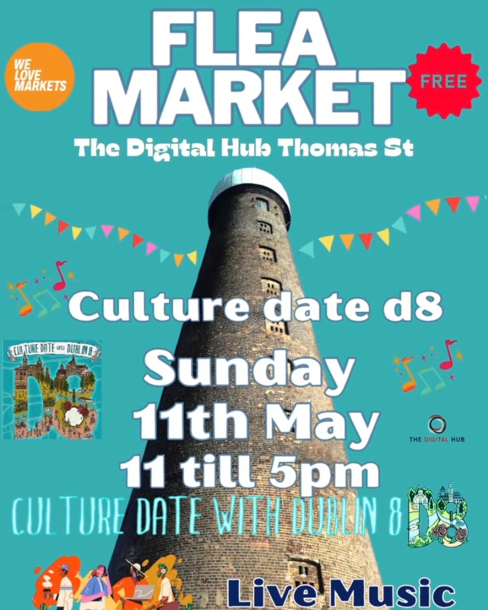 The Digital Hub (@thedigitalhub) on Twitter photo We Love Markets ~ <a href="/CultureDateD8/">Culture Date D8</a> special edition ~
📆 11/05/25
⏰ 11am - 5pm
📍 Digital Depot Carpark
ℹ The Digital Hub is solely the venue for this event.
Website: welovemarkets.ie
#TheDigitalHub #Events #CultureDateD8 #WeLoveD8 #VisitDublin #LovinDublin #CultureD8 We Love Markets ~ <a href="/CultureDateD8/">Culture Date D8</a> special edition ~
📆 11/05/25
⏰ 11am - 5pm
📍 Digital Depot Carpark
ℹ The Digital Hub is solely the venue for this event.
Website: welovemarkets.ie
#TheDigitalHub #Events #CultureDateD8 #WeLoveD8 #VisitDublin #LovinDublin #CultureD8