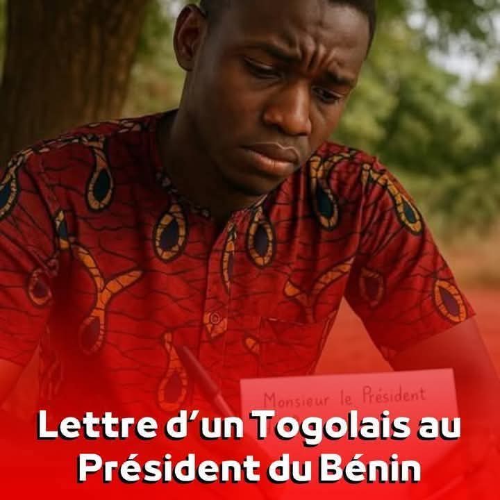 🇧🇯 🇹🇬Lettre d’un Togolais au Président du Bénin

(Texte de Brice Ahossa)

Monsieur le Président,

Je viens d’à côté.
Juste là, à l’ouest de votre frontière.
Je viens d’un pays qui ne change jamais de visage,
même quand le peuple crie famine ou liberté.
Je viens du Togo.
Ce petit