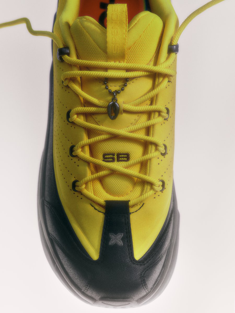 Spencer Badu x Hoka Elevon X. Releasing on May 15 for $225.

This is <a href="/SPENCERBADU____/">SPENCER BADU</a>'s first footwear collaboration. The design is a nod to his Ghanian roots.