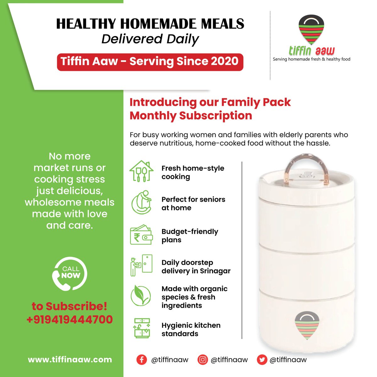 Tiffin Aaw (@tiffinaaw) on Twitter photo Introducing our Family Pack Subscriptions For Working Women and Families... Choose Your Perfect Meal Plan! Fresh.wholesome.Delivered Daily For Families
contact 094194 44700 <a href="/RayeesTiffinAaw/">Rayees Ahmad</a> Introducing our Family Pack Subscriptions For Working Women and Families... Choose Your Perfect Meal Plan! Fresh.wholesome.Delivered Daily For Families
contact 094194 44700 <a href="/RayeesTiffinAaw/">Rayees Ahmad</a>