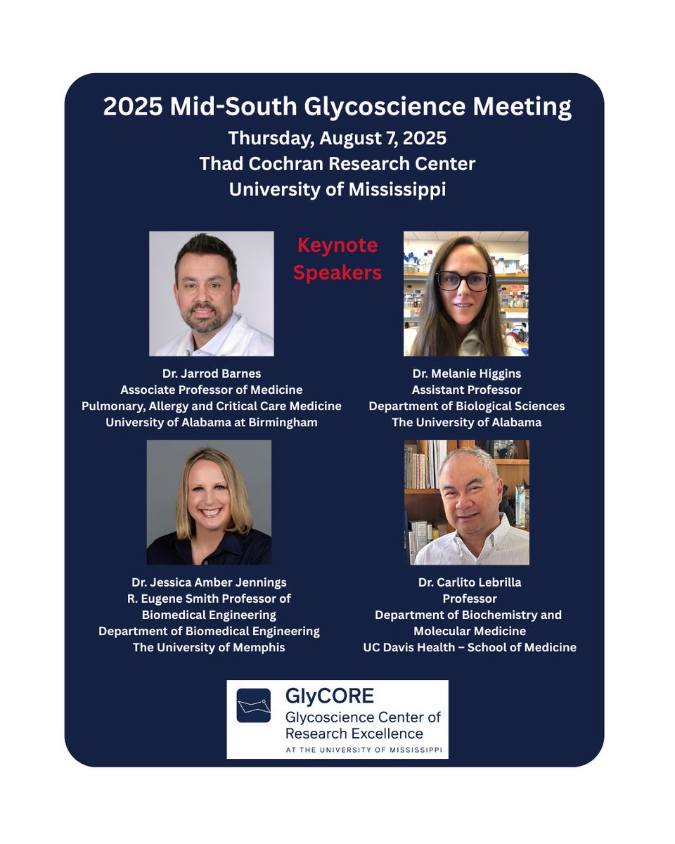UM_glycore's tweet image. Register now bit.ly/4lZHCWa and be a part of the conversation shaping the future of glycoscience by joining GlyCORE for a day of cutting-edge glyco research in person or via Zoom. #glycotime #glycore